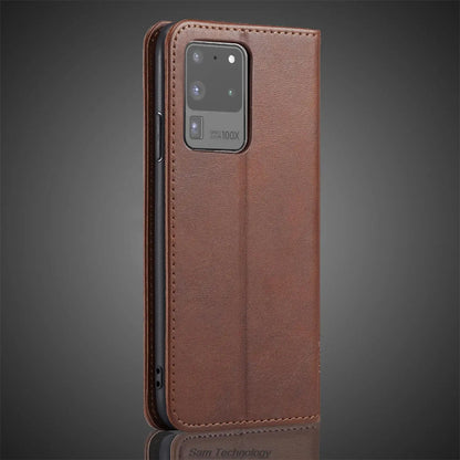 Magnetic attraction Leather Case for Samsung Galaxy S20 Ultra / S20 Ultra 5G 6.9" Holster Flip Cover Wallet Bags Fundas Coque