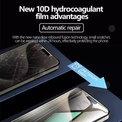 5 Pcs Hydrogel Film For iPhone 17 16 16e 15 14 13 12 11 Pro Max Plus 12 13 Mini 7 8 Plus SE XR XS Full Cover Screen Protector
