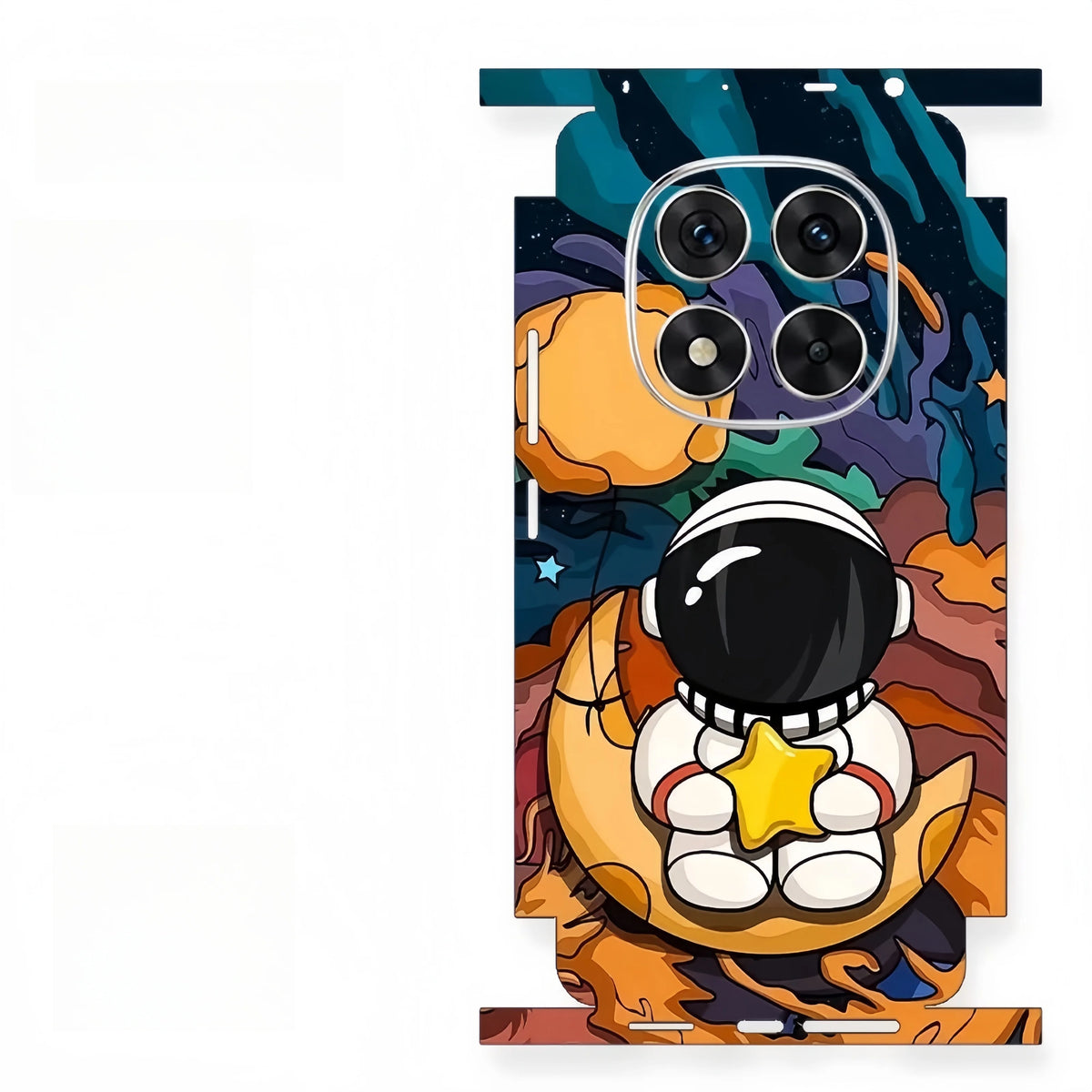 Colorful Pattern Matte Film Skin Phone Back+Sides Sticker For XIAOMI Redmi NOTE13 14PRO + Full CoverWrap