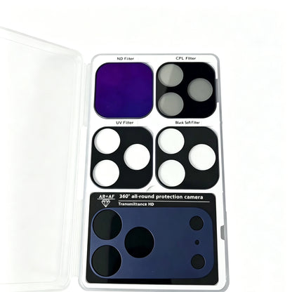 ND 32 Filter Magnetic Kaima Lens for iPhone 17 Pro Max/iPhone 17 Pro Full Coverage Ultra-Thin Camera Lens Protector Metal Frame