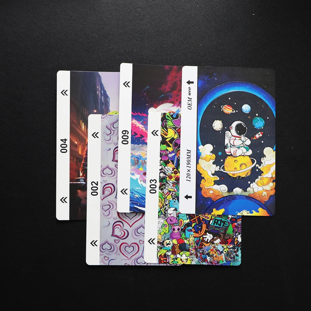 FONLYU 50pc 3D Embossed Back Skin Sticker Protective Film Rear Decorative Sheet For Mobile Phone Hydrogel Film Cutting Machine