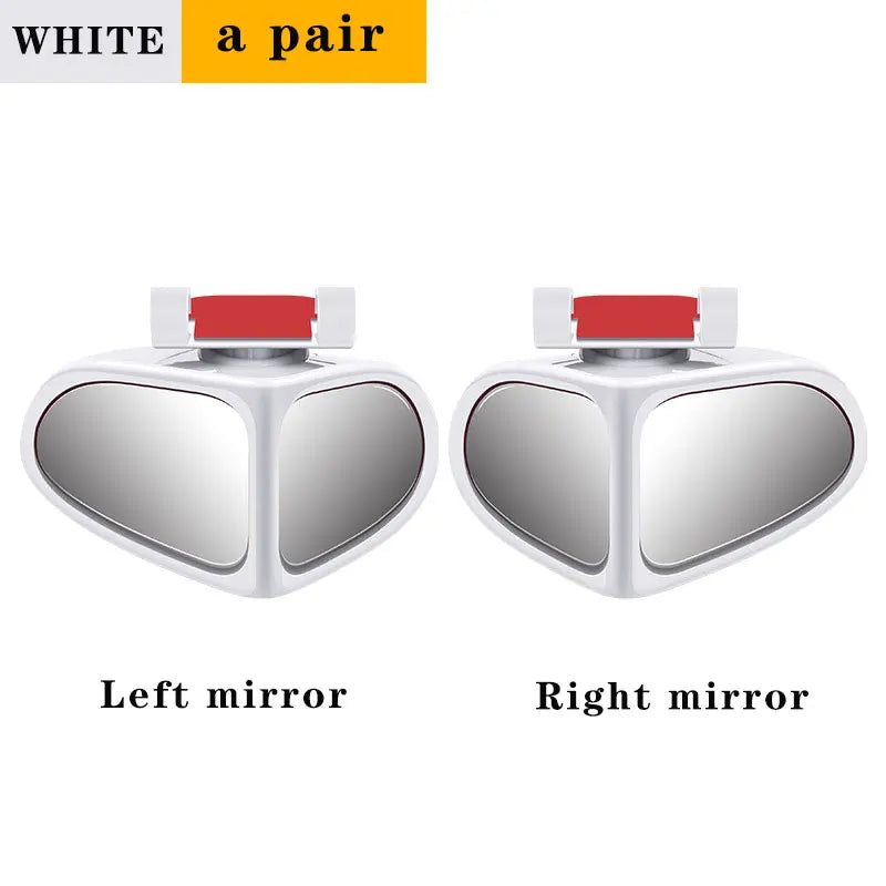 1 Pair 360 Degree HD Car Blind Spot Mirror Rotatable Adjustable Wide Angle Exterior Automobile Rear View Mirror Parking Mirrorb