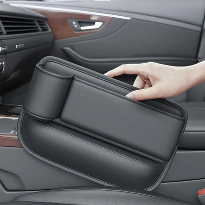 Car Seat Gap Water Cup Holder Leather Universal Crevice Side Storage Box Driver Front Auto Seat Gap Filler Organizer In the Car