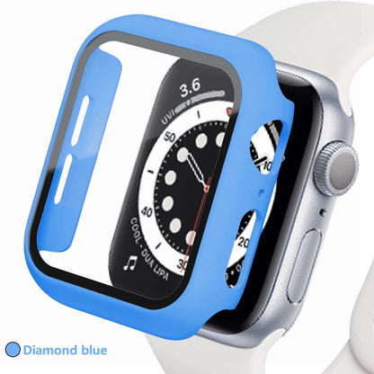 Tempered Glass+Cover for Apple Watch Case Ultra Accessories SE 3 4 5 6 7 8 Iwatch Screen Protector Case 49mm 45mm 41mm 44mm 40mm