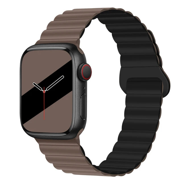 Magnetic Strap For Apple Watch Band 46mm 45mm 49mm 40mm 42mm 41mm Silicone Sport Bracelet iWatch Series Ultra 10 9 6 7 8 SE 44mm