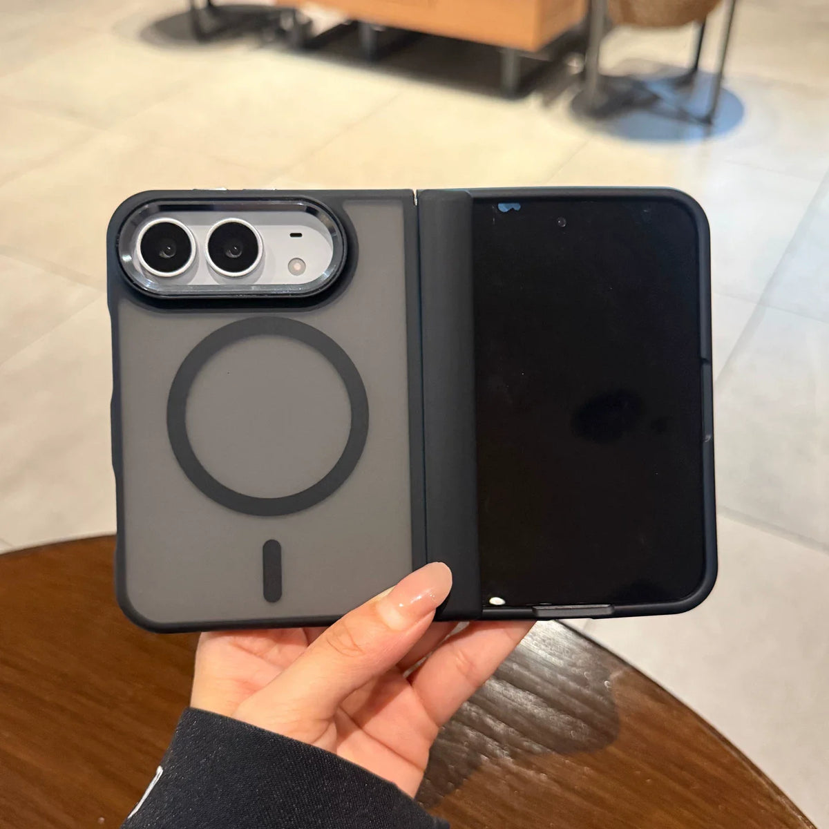 Case For Apple iPhone Duo For Foldable iPhone Duo For Magsafe Magnetic Full Body Matte Texture Shockproof Anti Fingerprint Cover