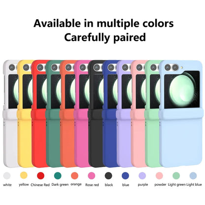 Luxury Ultra Slim Hard Folding Phone Case for Samsung Galaxy Z Flip 8 7 FE 6 5 4 3 Shockproof Foldable Skin Feel Protector Cover