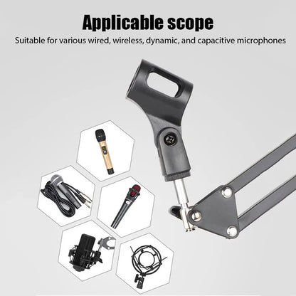 Desktop Adjustable Microphone Stand Boom Holder Professional Flexible Scissor Arm for Podcast/Streaming/Youtube