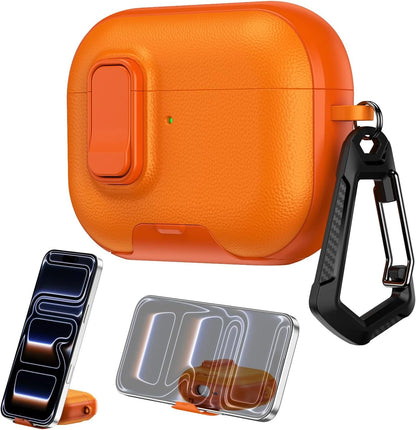 Safety Lock Case For AirPods Headphone Pro Pro 3 with Cleaning Kit Full Body Shockproof Protective Cover For AirPods 4 Pro3 2025