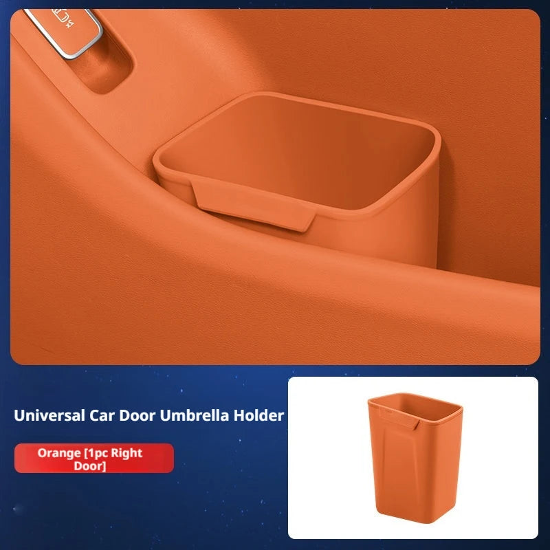 BLALION Silicone Car Door Storage Box Trash Can Multifunctional Auto Door Storage Bucket Umbrella Organizer for Car Accessories