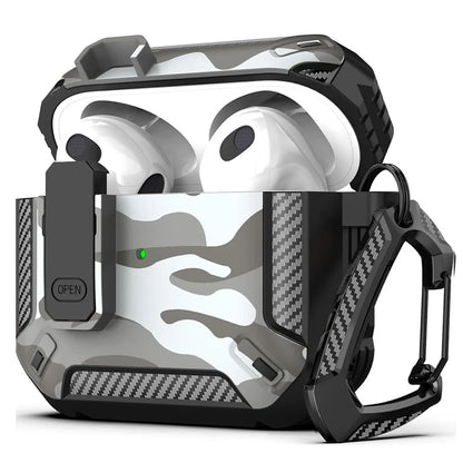 Switch Case for AirPods 5 2026 Headphone Protective Case Camouflage Green for Men Airpods Pro 3/4/5 Protective Case with Lock