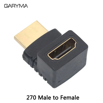 Mini Micro HDMI Male To Female Plug 90 270 Degree Right Male To Female for PS4/3 TV HDMI Extender