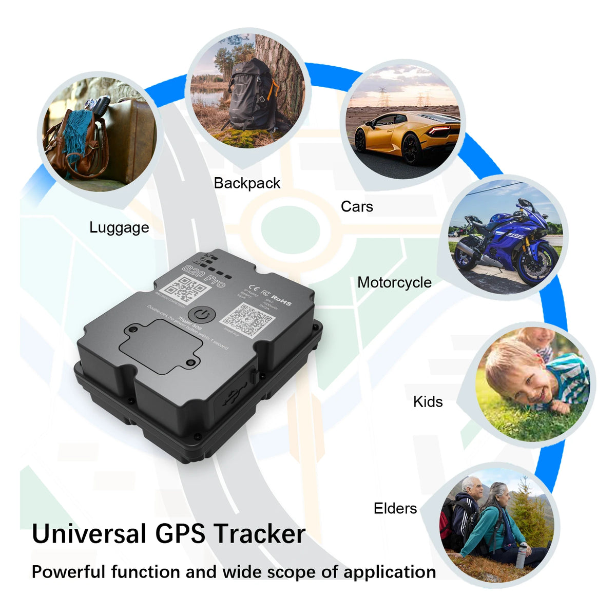 4G GPS Live Tracker Magnetic for Cars Luggage Motorcycles Tracking Device