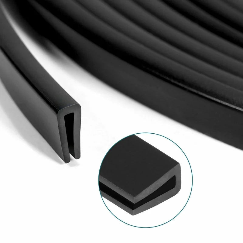 5M Rubber Edging Trim Strip 5M Car Door Edge Protector Strip 1x Rubber Edging Trim Strip 5M Car Door Edge Protector Strip