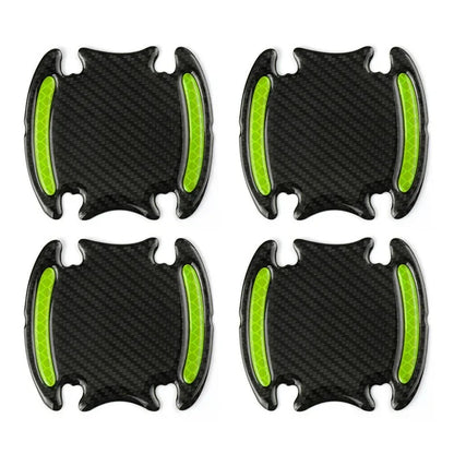 Universal Door Handle Sticker 3D Carbon Fiber Car Door Handle Paint Scratch Protector Sticker Auto Door Handle Scratch Cover