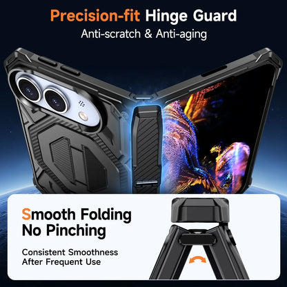 Case For iphone Duo，Magnetic Magsafe Anti Drop Kickstand Central Axis Slim Fit Protection Cover phone accessories