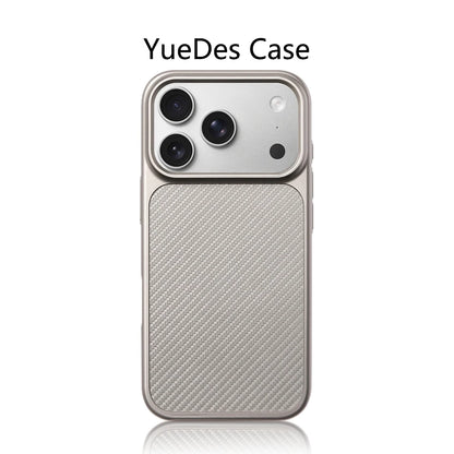 Luxury Business Carbon Fiber Pattern Hard PC Magnetic Case For iPhone 18 17 16 15 Pro Max For Magsafe Wireless Charging Cover