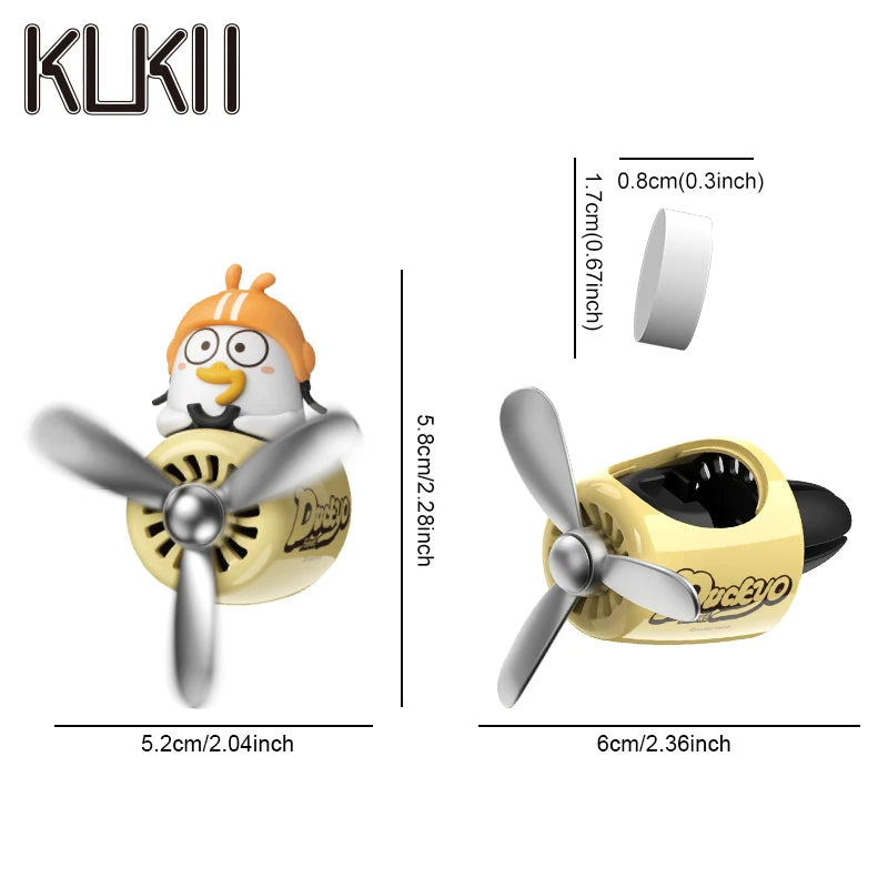 No perfume DIY fragrance cute duck pilot car air fresheners vent clip aroma diffuser interior accessories decorations ornaments