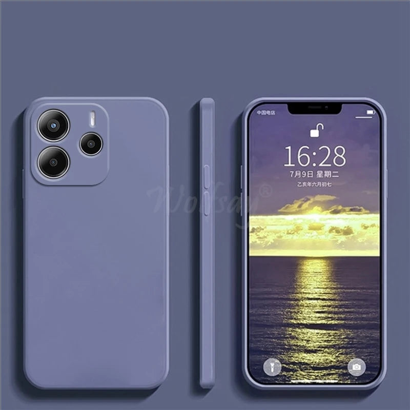 For Xiaomi Redmi Note 14 Case Liquid Silicone Plain Rubber TPU Protector Redmi Note 14 Cover TPU Redmi Note 14 Pro Plus Cover