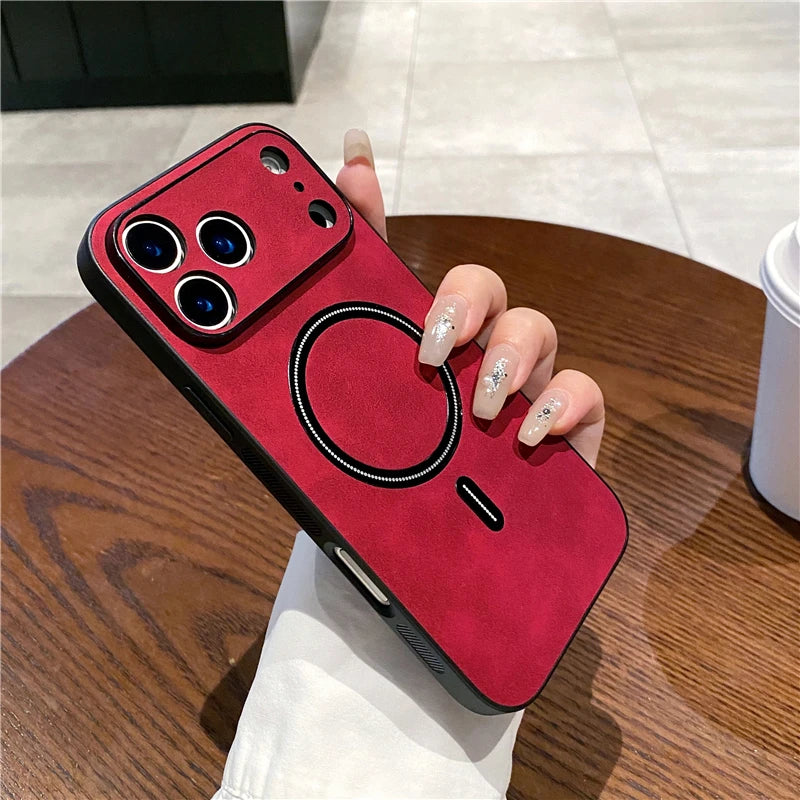 Sheepskin Matte Magnetic Frosted Case For Magsafe Google Pixel 10 9 Pro XL 9A 8A 8 Pro Wireless Charging Shockproof Cover