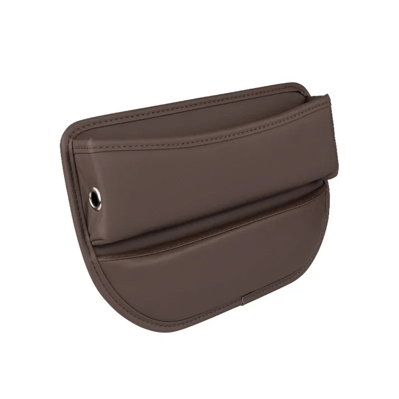 1pcs Universal Leather Car Seat Gap Organizer Multifunction Console Crevice Filler Side Storage Box Car Interior Storage Pocket