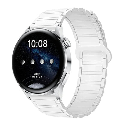 18mm 20mm 22mm Magnetic Loop Band for Samsung Galaxy Watch 7/6/5 Pro/4/Classic Silicone Link Bracelet Huawei GT 2-2e 3-4 Strap