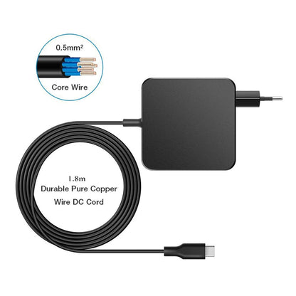 EU Laptop Adapter 90W 87W 61W USB-C Type C 65W Charger Power 20V 4.5A for MacBook Pro IPad HP ASUS Lenovo Acer Spin Dell XPS 13