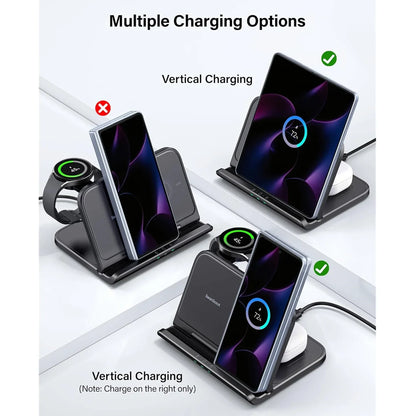 SwanScout 705S Wireless Charger for Samsung Galaxy Z Fold 7 6 5 Z Flip 7 6 Charging Station for Galaxy Watch Ultra 8 Classic 7