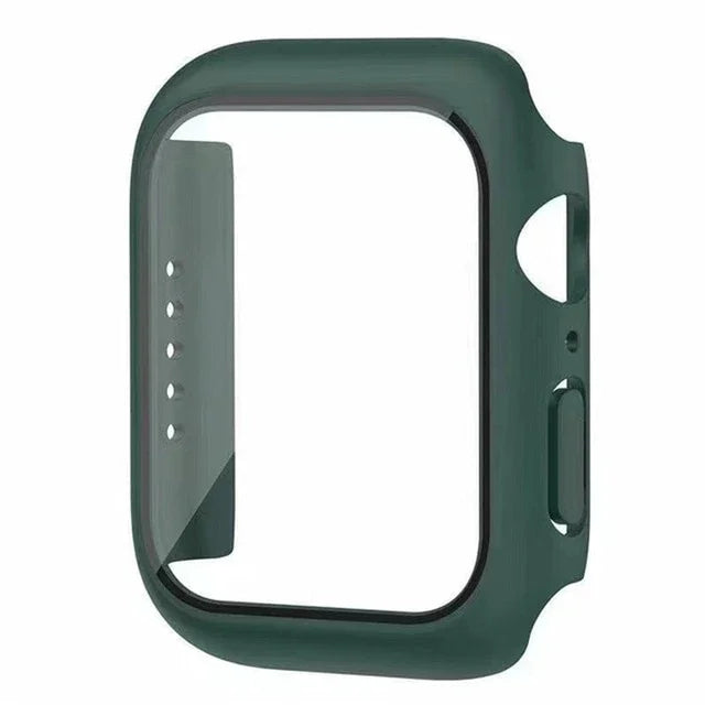Glass+Cover For Apple Watch case 10 9 8 7 6 SE 5 iWatch Accessorie Screen Protector iWatch series 46mm 44mm 40mm 41 45mm 38 42mm