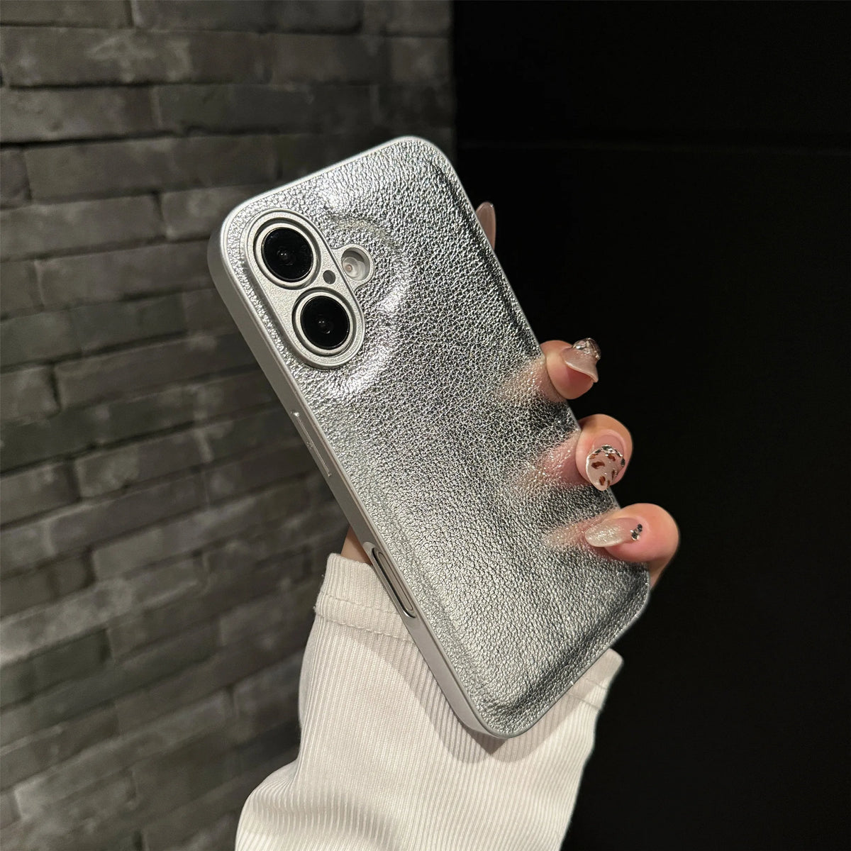 Leather Texture Shockproof Case For iPhone 16 15 14 13 12 Mini 11 Pro XS Max X XR 7 8 Plus SE Plain Matte Silicone Cover Bumper