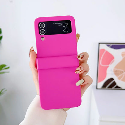 Luxury Ultra Slim Hard Folding Phone Case for Samsung Galaxy Z Flip 8 7 FE 6 5 4 3 Shockproof Foldable Skin Feel Protector Cover