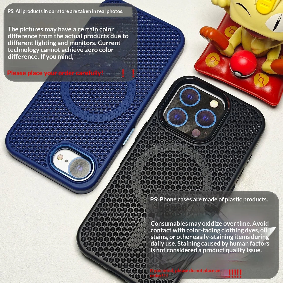 For iPhone 17E 16E Case New Heat Dissipation Honeycomb Hollow Breathable PC Cover For iPhone 17e Wireless Charging Funda