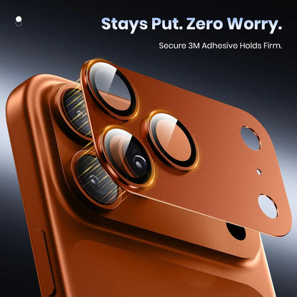 for Phone 17 Pro Max 17Air Camera Lens Protector Strong Adsorption Metal 9H+ Tempered Glass Camera Screen Full Protective Cover