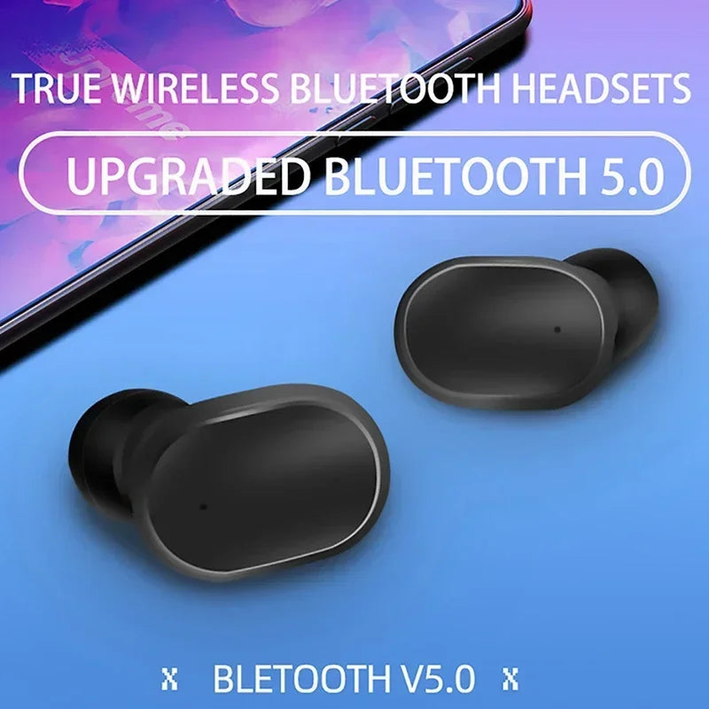 New A6S TWS Wireless Bluetooth Headphones Sports Earbuds Fone Bluetooth Headphones with Microphone