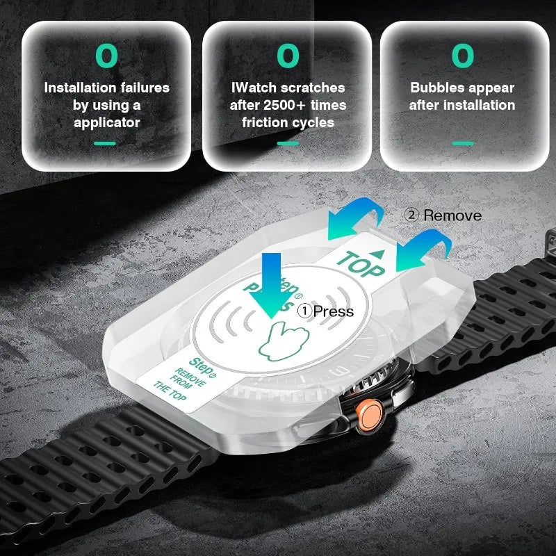2PCS Tempered Glass For Samsung Galaxy Watch 8 Classic/8 40mm 44mmCover Anti-Scratch Screen Protector With Tool Easy Install Kit
