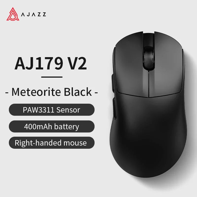 AJAZZ AJ179 V2/MAX Wireless Gaming Mouse 3 Model With Magnetic Attraction Charging Base PAW3311 Sensor 12000 DPI For PC Laptop