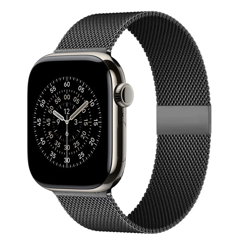 Milanese loop strap For Apple Watch band 11 46mm 44mm 40mm 41mm 42mm 45mm bracelet iwatch series 10 8 7 6 5 4 SE 9 Ultra 3 49mm