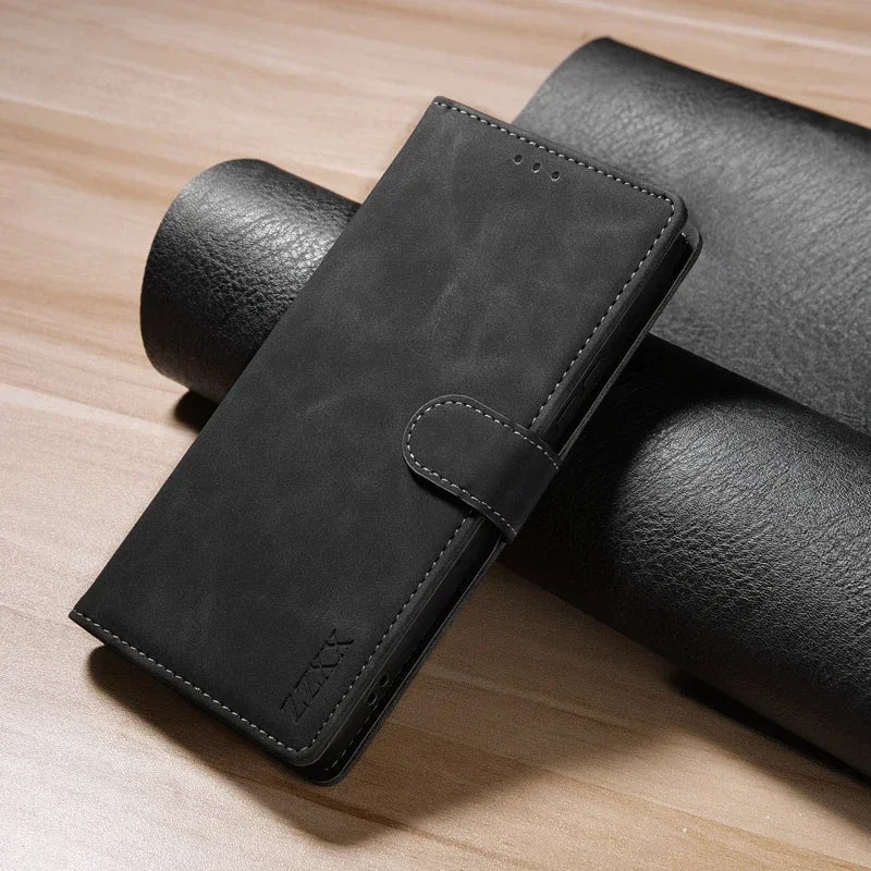 Wallet With Card Slot Support Magnetic Flip Leather Case For Samsung Galaxy S26 Ultra S25 Edge S24 Plus S23 S22 S21 S20 FE Cover