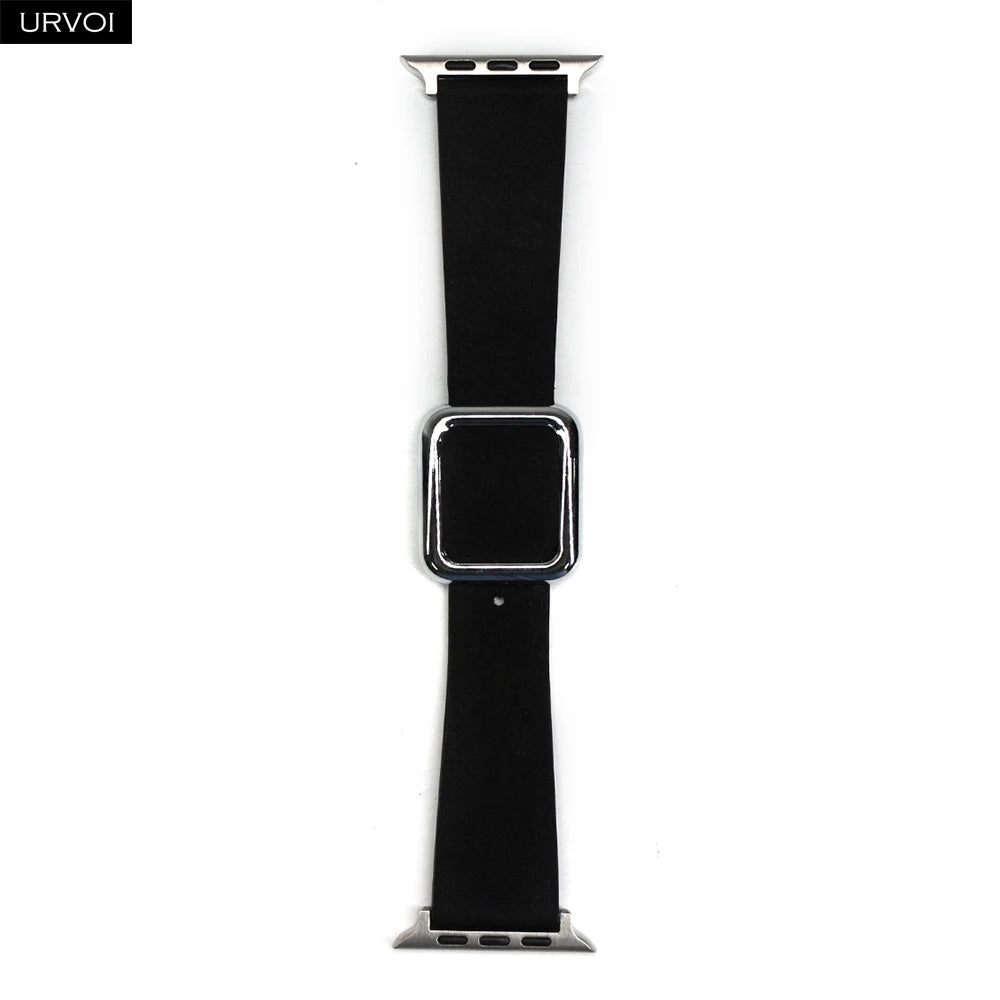 URVOI Finewoven Band for Apple Watch ultra 2 Series 10 9 8 7 6 Modern design buckle strap for iWatch magnetic closure wristband