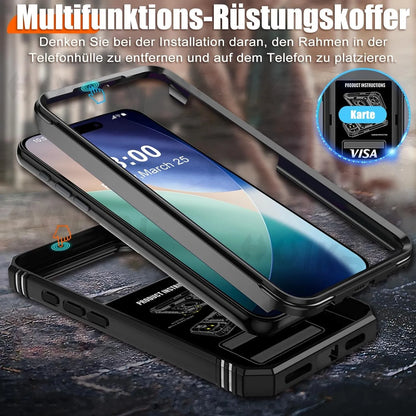 For iPhone 18 Pro Max 17 Air 16e 17 Pro Max 16 14 13 12 Slide Camera Case Heavy Duty Build in 360 Degree Rotate Kickstand Cover