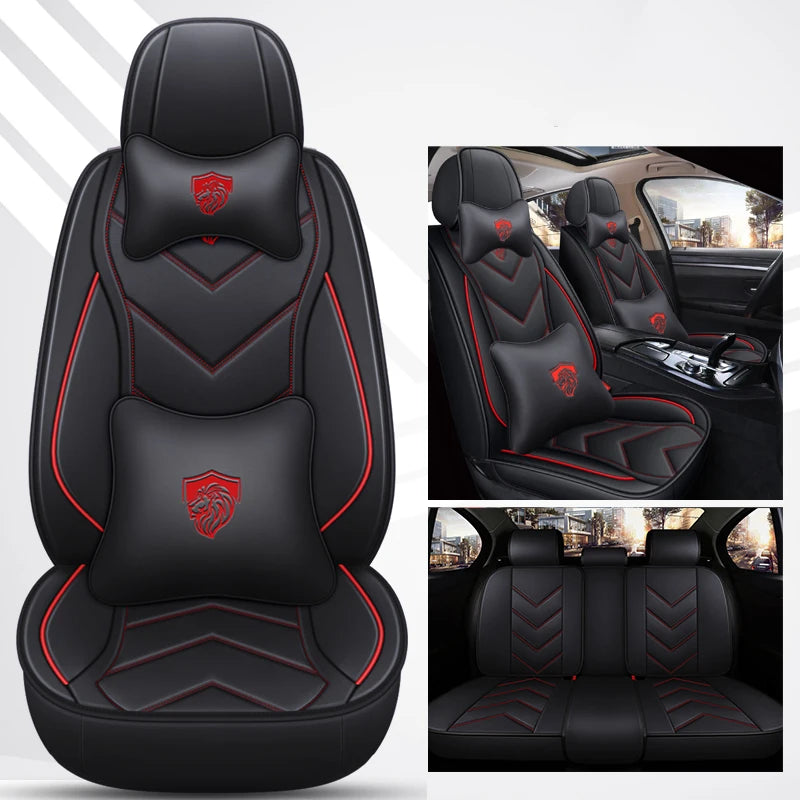 Leather Car Seat Covers For Fiat Toro Bravo Freemont 500 Argo Seat Leon Ibiza Arona BMW E39 Auto Interior Accesorios Waterproof
