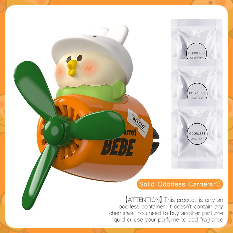 No perfume DIY fragrance cute duck pilot car air fresheners vent clip aroma diffuser interior accessories decorations ornaments