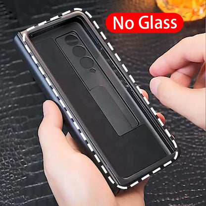 For Samsung Galaxy Z Fold 2 Magnetic Hinge All-included Case 5G Shockproof Protection Stand Matte Cover For Galaxy Z Fold2 Case