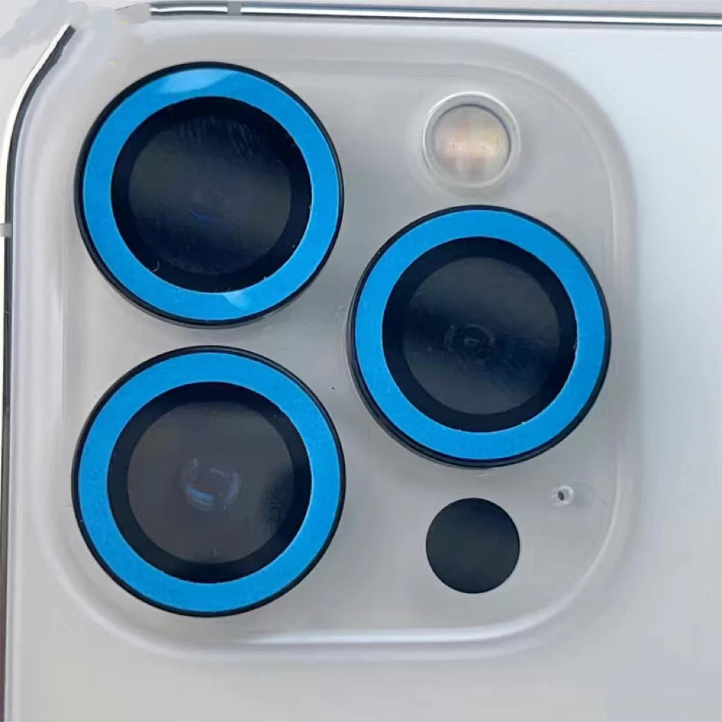 Luminous  Camera Protector For IPhone 16 Pro Max 16 Plus 15Pro Lens Film Ring Anti-Scratch Tempered Glass Glowing Protective Cap