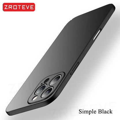 For iPhone 17 16 17e 16e 15 14 13 12 Pro Max ZROTEVE Slim Matte Hard PC Cover For iPhone16 Plus iPhone15 iPhone17 Air Phone Case