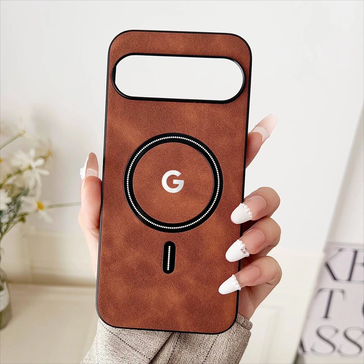 Luxury Business Leather Phone Case For Google Pixel 11 10 9 8 7 Pro XL 8A 7A For Magsafe Magnetic Wireless Charger Protect Cover