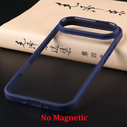 UGOjP For iPhone 17 Air Case Men Women Anti-drop Transparent Phone Case Shockproof TPU Frame Clear Thin Protective Back Cover