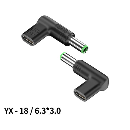 Laptop Power Adapter Connector Dc Plug USB Type C Female to Universal Male Jack Converter for Hp Dell Asus Acer Lenovo Notebook