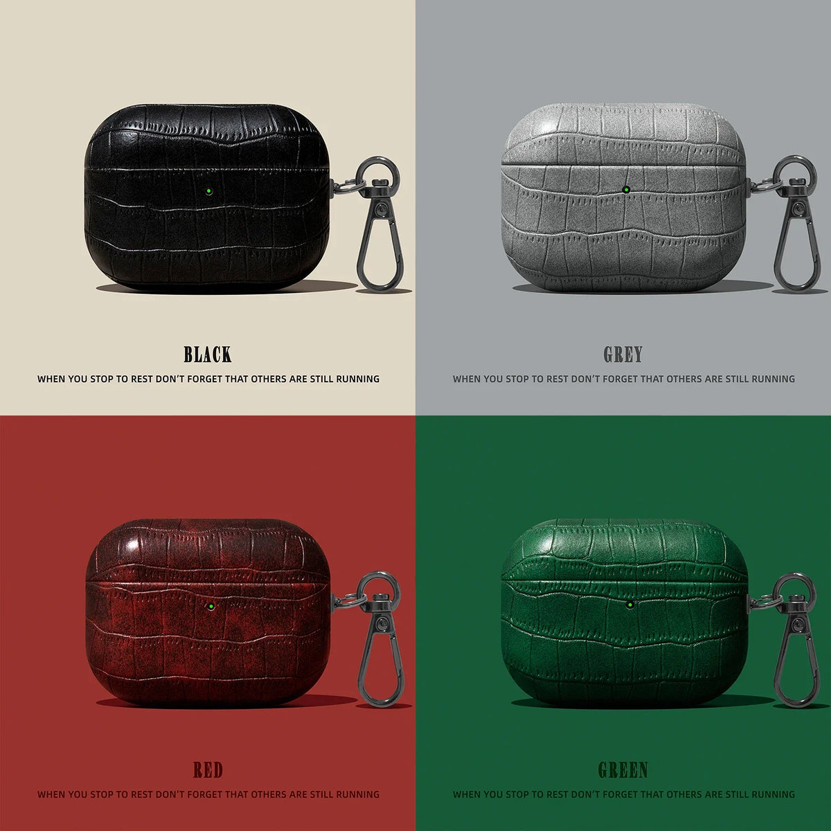Crocodile Leather Pattern Headphone Case For Airpods 1 2 3 4 AirPods Pro 2 3 Bluetooth Case Plain PC Hard Earphone Cover ﻿