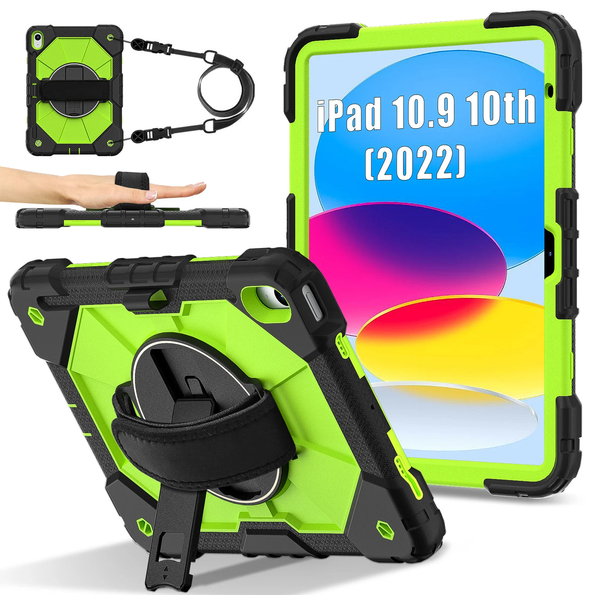 Armor Case For iPad A16 11th 2025 10th 10.9 2022 Mini 7/6 Kids Stand Shockproof Tablet Cover For iPad Air 11 10.9 Pro 11 Air 13